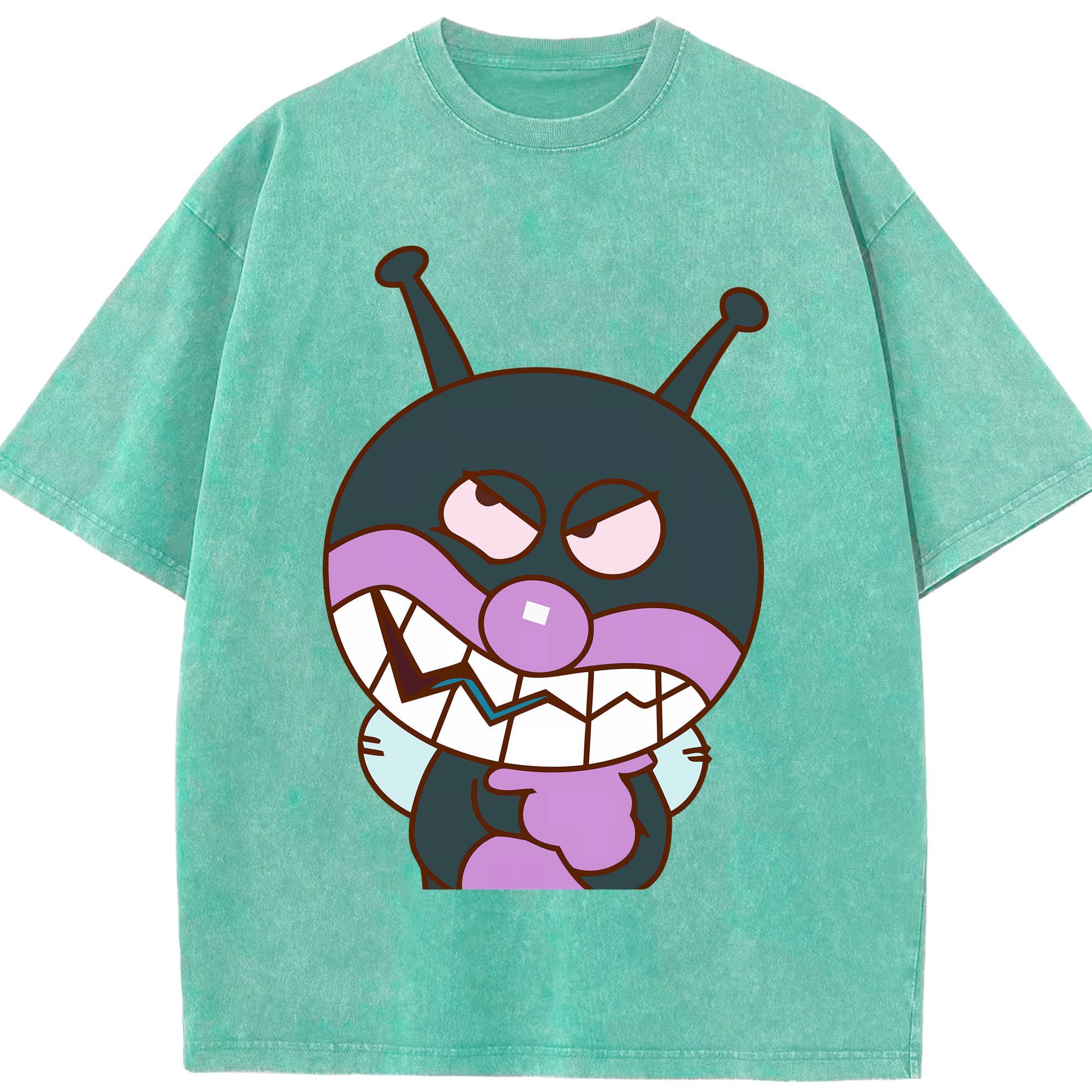 （画像用） アンパンマン Anpanman 綿100% ヴィンテージ風 半袖Tシャツ（フロントプリント）